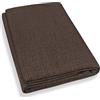 Home Tresor - Telo Arredo Copridivano Tinta Unita | Gran Foulard Divano 2 Posti e Letto Singolo Copriletto Arredatutto | Mis. cm. 170 x 280 (Marrone)