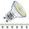 EACLL Lampadine LED GU10 Bianco Freddo 6W Equivalenti a 100W Lampada Alogena, Pacco da 6, senza Sfarfallio 120 ° Faretti, AC 230V Spot 6000K 745 Lumen, Non dimmerabile Lampade riflettori