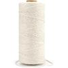 G2PLUS Macrame Corda di Cotone Spago Beige 1mm x 200M Filo per Cucina Cottura Natale Confezionamento Regalo
