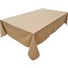 Lemos Home Concept Collection, tovaglia in 100% cotone, colori e misure a scelta (120 x 200 cm, cammello)