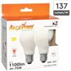 ALCAPOWER LAMPADINA LED E27 A60 FILAMENTO OPACA 8W BIANCO CALDO ALTO RENDIMENTO 2 PEZZI AP60F8_-X2-ALC929828
