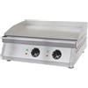 MEC EUROPE Fry top elettrico con piano liscio cm 59.5 x 40 in acciaio