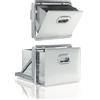 D.L. SERVICE Tramoggia doppia fondi caffè - Cassetto - Foro cm 34.5 x 27.7 + 27.7