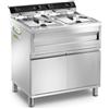 FAMA Friggitrice elettrica - Rubinetto - Capacità lt 12 + 12 - Cm 80 x 70 x 96 h -