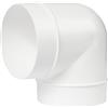 Repa Market 100mm Tubo di condotto 90 gradi gomito tubo di ventilazione tubo tubo tondo curva connettore (100mm)