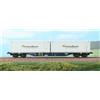 ACME 40402 Sgnss CEMAT livrea blu, con container 30" IntermodalTrasporti,