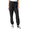 Urban Classics Ladies Knitted Denim High Waist Cargo Pants Pantaloni, Nero, L Donna