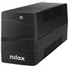 Nilox, UPS Premium Line Interactive 2000VA, Stabilizzatore di Tensione Tramite AVR, Protegge Computer e Periferiche dai Blackout e Disturbi della Rete Elettrica, con Tecnologia Line Interactive