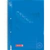 BRUNNEN Blocco universitario Premium Student Colour Code | A4, rigatura 25, 80 fogli, azzurro