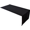 Lemos Home Runner da tavola di alta qualità in 100% cotone, collezione concetto, colore e dimensioni a scelta (runner - 45 x 120 cm, nero)