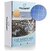 FOCUSPETINLIFE Rete Protettiva per Gatti, 3X8M Rete di Sicurezza per Animali in Balconi e Finestre Rete per Balconi Griglia di Protezione Trasparente