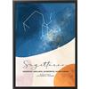 Generic Poster Stampe Artistiche Dipinto Quadro Cornice - Mappa Zodiacale - Made in Italy - Set Parete Soggiorno Cameretta Camera da Letto Cucina (50x70 cm, Poster (senza cornice), Sagittario)