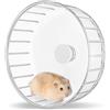 BUCATSTATE Ruota Criceto, 17cm Super Silenziosa Ruota da Corsa Trasparente per Criceti Piccoli Animali Domestici Criceto Gerbil