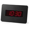 Timegyro orologio da parete elettrico per orologio da parete per camere da letto operato solo da batteria (nero), con il back-clip. Puoi metterlo su scrivania o parete