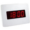 Timegyro Orologio da Parete Digitale Pile con Display LED da 1,2 per Camera da Letto, Soggiorno (Bianco)