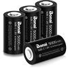 BONAI Batterie C Ricaricabili 5000mAh Ni-MH 1.2V Mezza Torcia HR14, Pile C ad Alta Capacità Pre-Caricate ad Alta Prestazione per Torce, Giocattoli e Radio, Bassa Autoscarica, Confezione da 4
