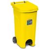 BIDONE MAX LT.80 CON COPERCHIO,RUOTE,PEDALE - COLORE VERDE - IPIB Forniture  Alberghiere