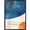 Generic Poster Stampe Artistiche Dipinto Quadro Cornice - Mappa Zodiacale - Made in Italy - Set Parete Soggiorno Cameretta Camera da Letto Cucina (50x70 cm, Poster (senza cornice), Scorpione)