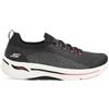 Skechers Go Walk Arch Fit Clancy, Scarpe da ginnastica Donna, Tessuto Nero Con Finiture Rosa Acceso, 37 EU