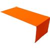Lemos Home Runner da tavola di alta qualità in 100% cotone, collezione concetto, colore e dimensioni a scelta (runner - 45 x 120 cm, arancione)