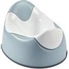 Béaba Vasino di Apprendimento, WC Ergonomico per Bambini, Antiscivolo, Igienico per i Neonati, Facile da Pulire e Rippore, Maniglie sulla Tazza per Tenersi, Made In France, Blu