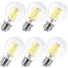 EXTRASTAR Lampadina LED E27,8W (equivalenti a 80W), 950 lumen,Trasparente luce fredda- Pacco da 6