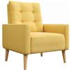Mondeer Poltrona, Poliuretano, Giallo, 72 x 72 x 81cm
