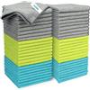 AIDEA Panni Microfibra 50 Confezione,Stracci Microfibra Senza Pelucchi,Panno Microfibra Auto Asciugamano Riutilizzabile Lavabile Multiuso Per Casa,Cucina,Auto,Vetri, Pavimenti 30 X 30CM