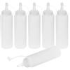 Ovtai Squeezer, 6pcs 8oz Bottiglia per Squeeze con Tappi, Trasparente Condimento Dispenser, Squeeze - a Prova di Perdite e Senza BPA, per Ketchup, Senape, Mayo, Salse piccanti, Olio d'oliva