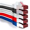 deleyCON 5x 1m Cavo Patch CAT6 Schermatura S/FTP PiMF CAT-6 RJ45 Rete Ethernet LAN DSL Switch Router Modem Access Point Patchpanel - Multicolore