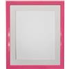 FRAMES BY POST Cornice per foto rosa da 0,75 pollici con supporto in avorio 7 x 5 dimensioni immagine 5 x 3,5 pollici vetro di plastica