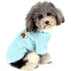 ZUNEA Cappottino Maglione Invernale per Cani di Piccola Taglia Gatto Felpe in Pile Caldo e Morbido Pullover Felpa Cucciolo Cappotto Chihuahua Vestiti Animali Abbigliamento Blu L