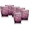 Bormioli Rocco Diamond D.O.F. Purple Bicchiere 38,5 cl Set 6 Pz in Vetro Colorato Viola