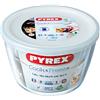 Pyrex Cook & Freeze Contenitore Tondo Con Coperchio Ø 16 - Lt 1,6 In Vetro Ultra Resistente