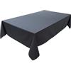 Lemos Home Tovaglia 100% cotone della collezione Concept, colori e dimensioni a scelta (tovaglia 150 x 260 cm, antracite)