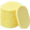 Catime 10 Pezzi Spugnette Pulizia, Cosmetico Spugna in Cellulosa, Struccante Detergente Spugne Pads Riutilizzabile, Lavaggio Viso per Esfoliazione Pulizia Profonda, Non Irritanti (Giallo)