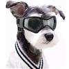 NAMSAN Occhiali per Cani Occhiali da Sole per Cani Occhiali per Moto Cinturino Elastico Regolabile Protezione per Gli Occhi Prevenire i Raggi UV Adatto a Cani di Piccola/Media Taglia-Nero