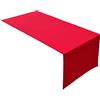 Lemos Home Runner da tavola di alta qualità in 100% cotone, collezione concetto, colore e dimensioni a scelta (runner - 45 x 120 cm, rosso)