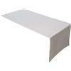 Lemos Home Runner da tavola di alta qualità in 100% cotone, collezione concetto, colore e dimensioni a scelta (runner - 45 x 120 cm, grigio chiaro)