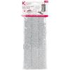 Kleeneze KL080936EU7-Testina di Ricambio per mop a Testa Piatta KL062253 | Non Lascia Gocce o Striature | in Microfibra, Grigio, 32 x 11 x 0,5 cm