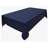 Lemos Home Concept Collection, tovaglia da tavola, 100% cotone, colori e misure a scelta, 120 x 200 cm, blu navy