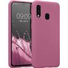 kwmobile Custodia Compatibile con Samsung Galaxy A40 Cover - Back Case per Smartphone in Silicone TPU - Protezione Gommata - rosa scuro