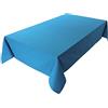 Lemos Home Tovaglia di alta qualità in 100% cotone, collezione concetto, colore e dimensioni a scelta (tovaglia rotonda Ø 100 cm, blu cielo)