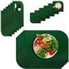 VILSTO Tovagliette Colazione 18 Pezzi, Tovagliette Americana Lavabili, Tovagliette Non-scivolose Resistenti al Calore, Tovagliette per Tavolo da Casa e Cucina, Verde Bosco