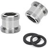 HATOOLHA Set di 2 adattatori per rubinetto purificatore d'acqua 22 mm NPT filettatura maschio trasferimento a filettatura maschio aeratore rubinetto per bagno e cucina (M22 - M19)