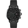 Lacoste Orologio analogico multifunzione al quarzo da uomo Collezione Replay con cinturino in acciaio inossidabile o in pelle, Nero (Black)