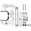 Alberts 653804 Set Accessori per cancelli con griglia ondulata, Acciaio