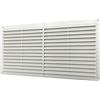 Kombi Griglia Aerazione Plastica 225 x 430 mm per Ventilazione Areazione Rettangolare Protezione Insetti Bianco Sistema Aria Casa 225x430