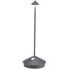 Zafferano Pina Pro Lampada da Tavolo Grigio Scuro