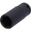 BRILLIANT TOOLS BT022664 Bussola per avvitatore a impulsi esagonale 1/2 22 mm, lunga [Powered by KS TOOLS]